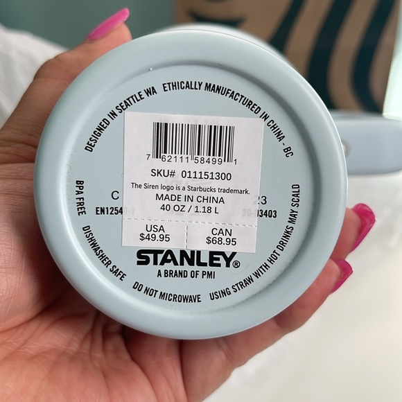 Starbucks x Stanley Spring  2024 Spring Blue 40 Oz Tumbler - Picture 6 of 6